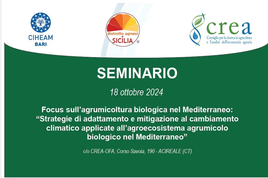 Agrumicoltura biologica e cambiamento climatico: seminario ad Acireale