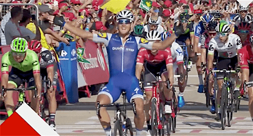 Vuelta 2017, a Tarragona svetta Matteo Trentin, Froome sempre leader in maglia rossa