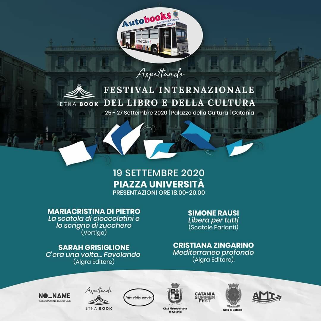 Aspettando Etnabook 2020, il 19 settembre in Piazza Universit&agrave; a Catania