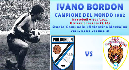 Ivano Bordon, l’eroe Mundial 1982, a Catania per festeggiare la promozione della Philbordon Ivano Bordon, l’eroe Mundial 1982, a Catania per festeggiare la promozione della Philbordon