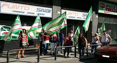 Chiusura punti Snai in Sicilia, sit dei lavoratori contro la decisione dell'azienda