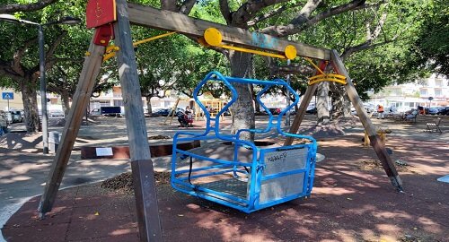 Giochi per Bambini in piazza Abramo Lincoln