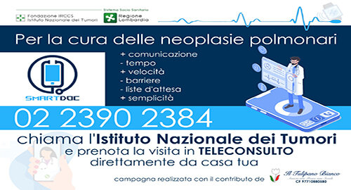 "Smartdoc", il teleconsulto per la gestione e diagnosi delle neoplasie polmonari dell'INT con Il Tulipano Bianco