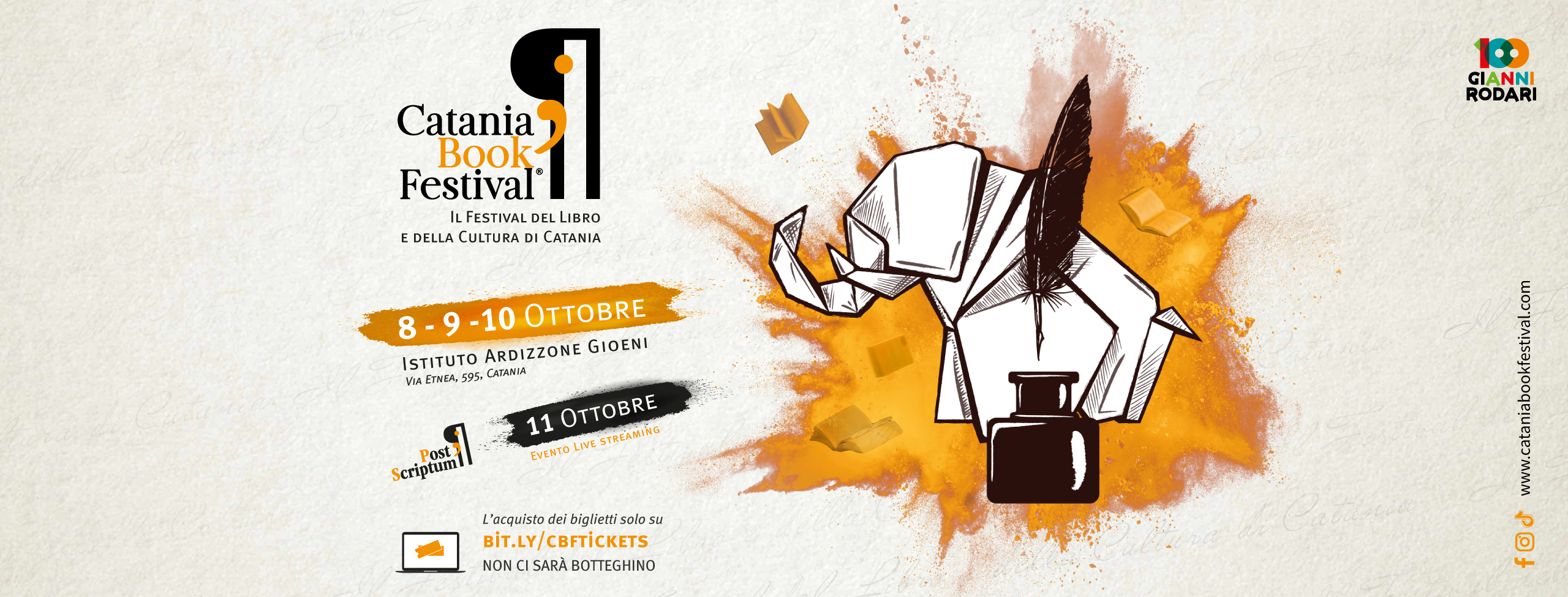 Catania Book Festival, dall'8 al 10 ottobre tra cultura, spettacolo e giornalismo