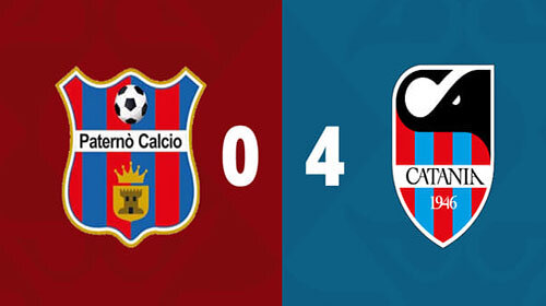 Serie D, il Catania SSD si impone 4-0 in casa del Patern&ograve; e si conferma capolista con 24 punti