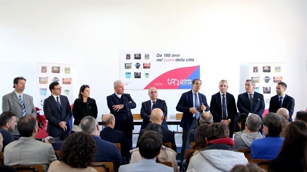 Natale, visita del Sindaco Enrico Trantino nella sede di Catania Rete Gas e di Asec Trade