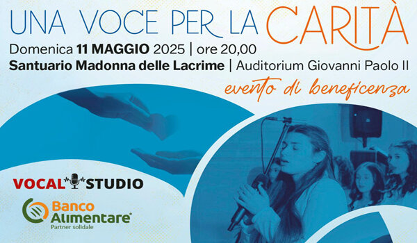 &ldquo;Una Voce per la Carit&agrave;&rdquo;, l'11 maggio a Siracusa evento di musica e solidariet&agrave; a sostegno di Banco Alimentare