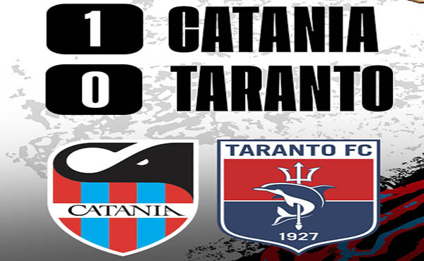 Serie C, il Catania torna a vincere al "Massimino", battuto 1-0 il Taranto, in rete Di Carmine