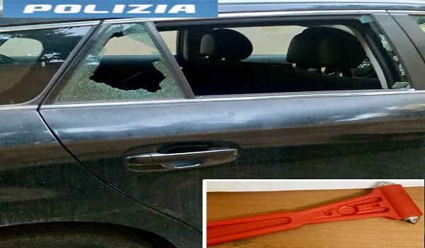 Distrugge il finestrino di un&rsquo;auto per rubare due borse e un portamonete, pregiudicato catanese arrestato dalla Polizia di Stato