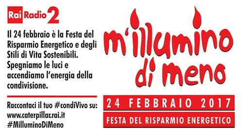 La citt&agrave; di Catania aderisce il 24 Febbraio alla Campagna nazionale &ldquo;M&rsquo;illumino di meno&rdquo;