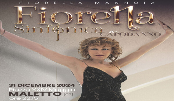A Maletto Capodanno con Fiorella Mannoia in concerto gratuito in Piazza XXIV Maggio