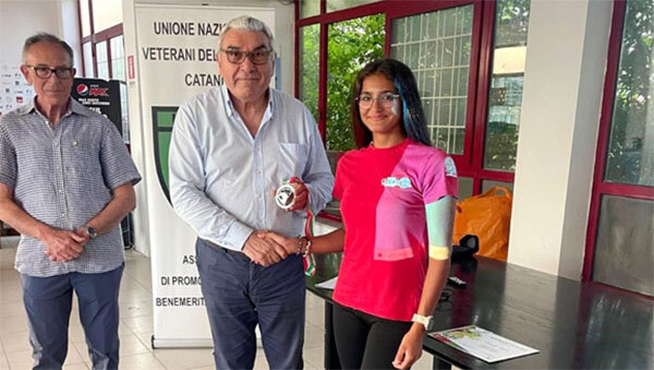 Canoa, l'etnea Anastasia Insabella atleta dell&rsquo;anno premiata a Catania dall&rsquo;Unione Nazionale Veterani dello Sport