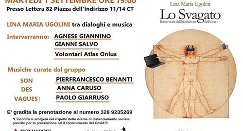 L'1 settembre a Catania presentazione del libeo "Lo Svagato" di Lina Maria Ugolini L'1 settembre a Catania presentazione del libeo "Lo Svagato" di Lina Maria Ugolini