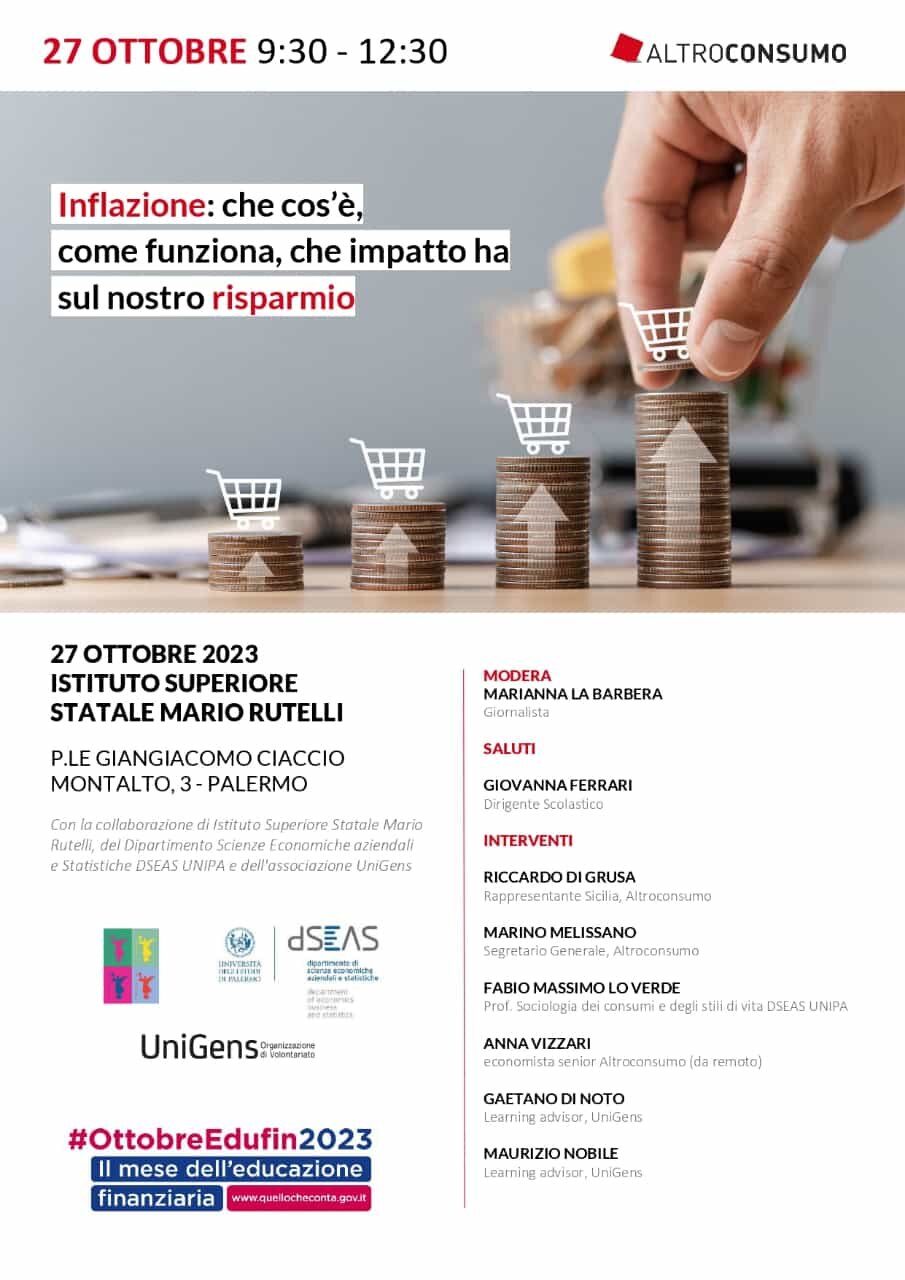 Educazione finanziaria, all’Istituto Superiore Statale “Mario Rutelli” di Palermo Educazione finanziaria, all’Istituto Superiore Statale “Mario Rutelli” di Palermo