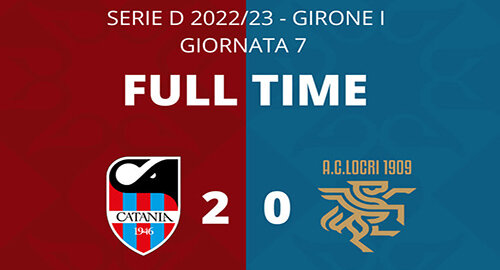 Serie D, settima vittoria per il Catania SSD capolista, battuto 2-0 in casa il Locri