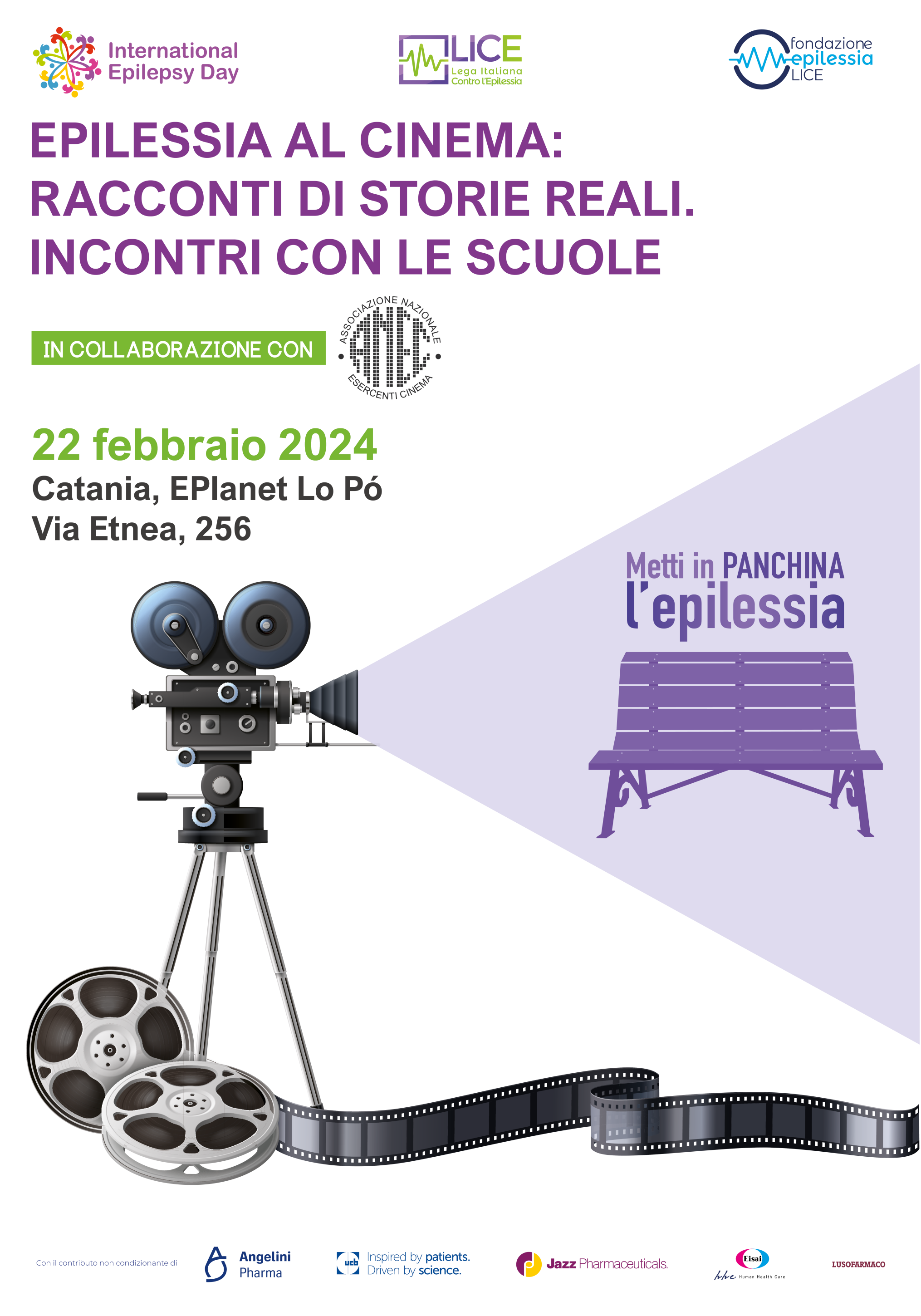 &ldquo;Epilessia al Cinema: racconti di storie reali. Incontri con le scuole&rdquo;, a Catania il 22 febbraio