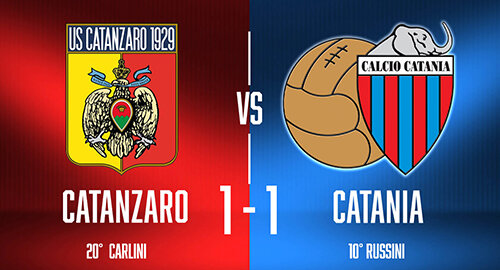 Serie C, buon pari del Catania (1-1) in casa del Catanzaro, a Russini risponde Carlini Serie C, buon pari del Catania (1-1) in casa del Catanzaro, a Russini risponde Carlini