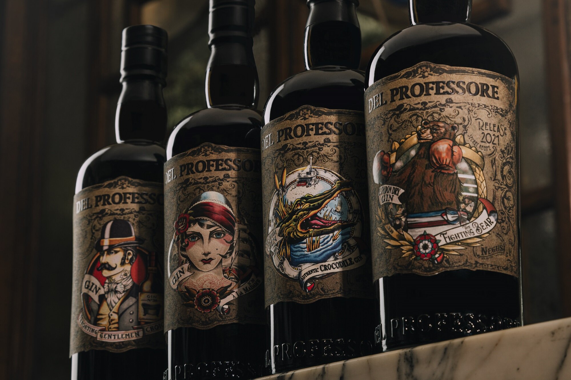 Nasce The Fighting Bear, il primo London Dry Gin firmato Del Professore, prodotto nel cuore verde d'Italia