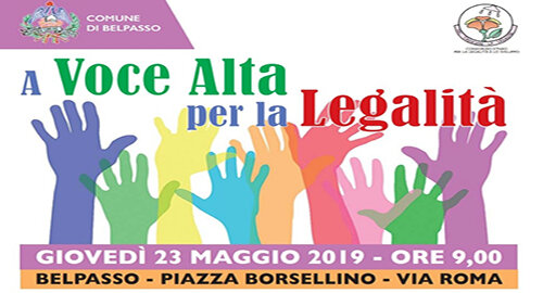 27&deg; anniversario della strage di Capaci, l'amministrazione comunale di Belpasso ricorda oggi le vittime della mafia con "A voce alta per la legalit&agrave;"
