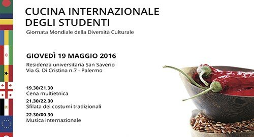 Ersu, il 19 maggio tutti al San Saverio di Palermo per la cucina etno internazionale degli studenti