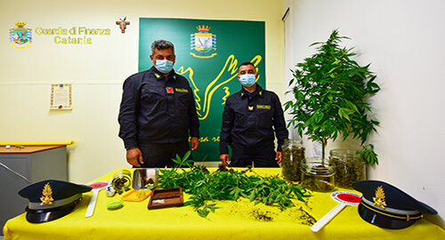 Sequestro di sostanze stupefacenti della Guardia di Finanza a Giarre e Sant&rsquo;Alfio, arrestato un catanese