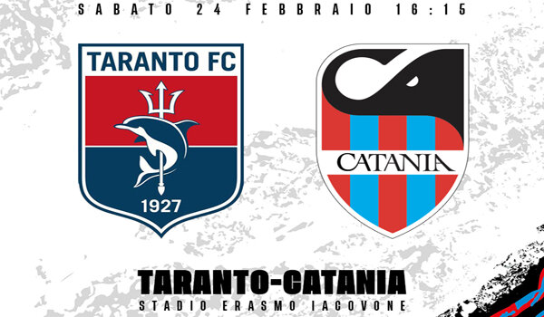 Serie C, il Catania sfida oggi pomeriggio allo "Iacovone" il Taranto
