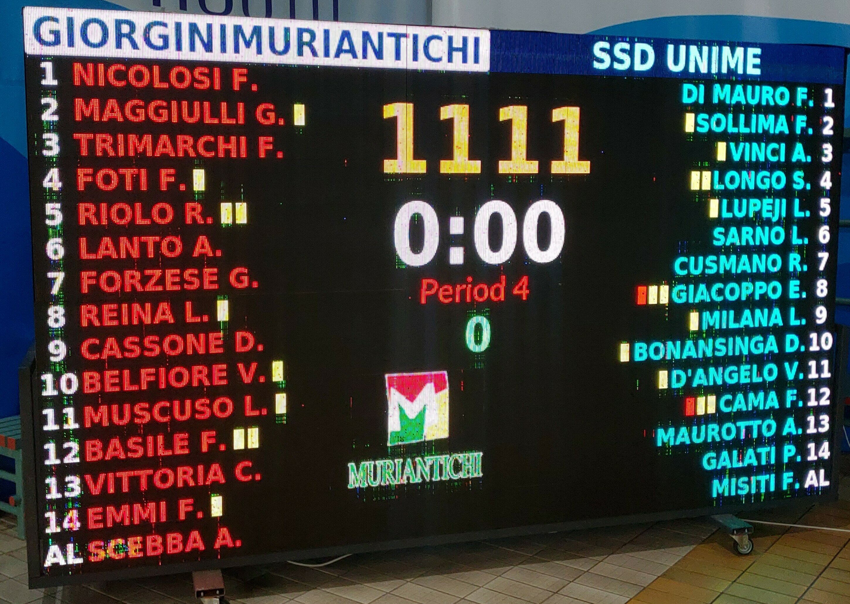 Serie B, pari 11-11 nel derby tra Giorgini Muri Antichi e Unime