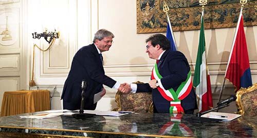 Domani visita del Presidente Paolo Gentiloni