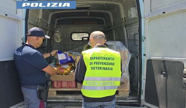 Trasportava patatine fritte congelate in un camion senza sistema di refrigerazione, sanzionato dalla Polizia di Stato.