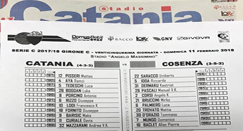 Dal 2-2 del Catania con il Cosenza all'allungo del Lecce, dal Festival di Sanremo ai ricordi del passato...