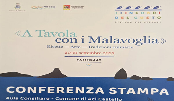“A Tavola con i Malavoglia", presentazione il 16 settembre nell'Aula Consiliare di Aci Castello “A Tavola con i Malavoglia", presentazione il 16 settembre nell'Aula Consiliare di Aci Castello