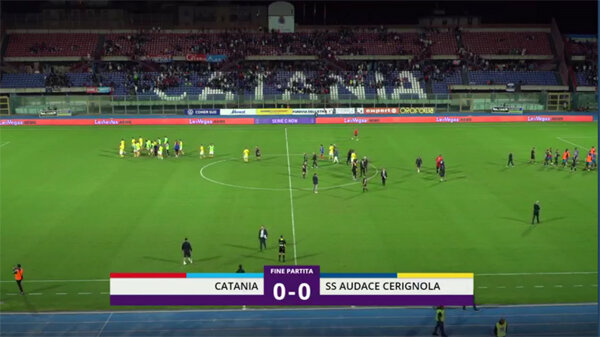 Serie C, finisce 0-0 al "Massimino" tra il Catania e l'Audace Cerignola