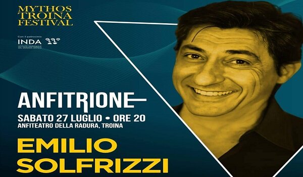 Stasera per "Mythos Troina Festival" in scena "Anfitrione"&nbsp;di Plauto con Emilio Solfrizzi