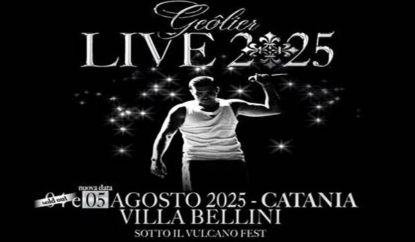 Il 4 e 5 agosto a Catania "Geolier Live 2025" per la rassegna "Sotto il Vulcano Fest"
