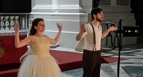 Emozioni, storia, teatro al Monastero dei Benedettini di Catania con "Mille Miglia Lontano" con Pamela Toscano ed Angelo D'Agosta