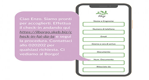 Il check-in online via SMS &egrave; semplice, veloce, alla portata delle strutture ricettive