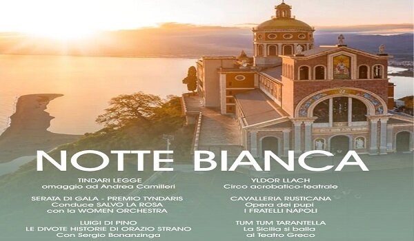 A Tindari l'8 agosto la "Notte Bianca" per il "Tindari Festival 2025"