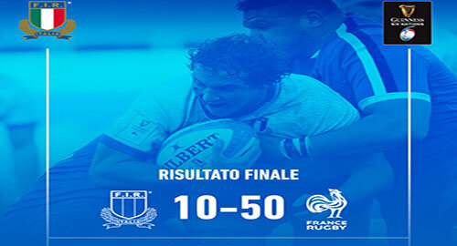 Guinnes Sei Nazioni 2021, l'Italia di Franco Smith sconfitta 50-10 all'Olimpico di Roma dalla Francia