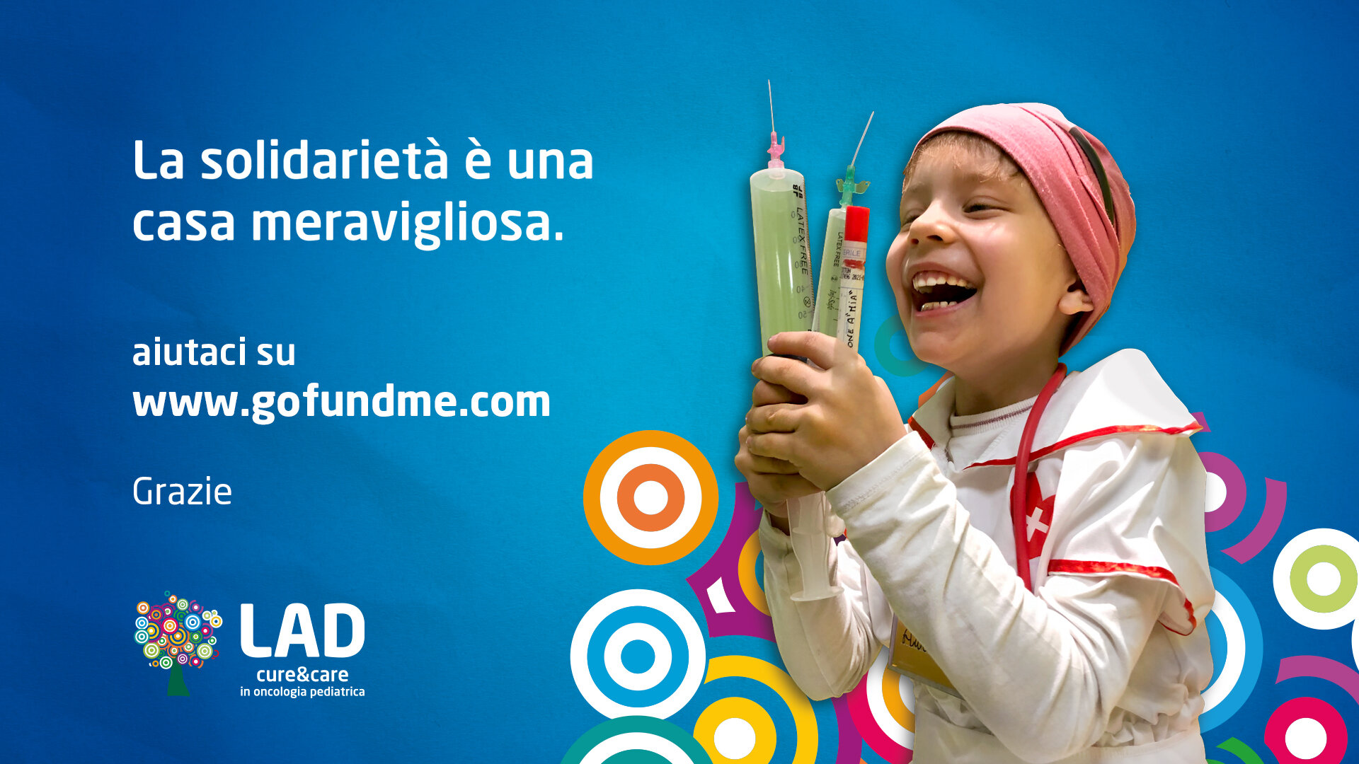 WonderLAD su Gofundme: una raccolta fondi per garantire il diritto alla bellezza della vita ai bimbi oncologici