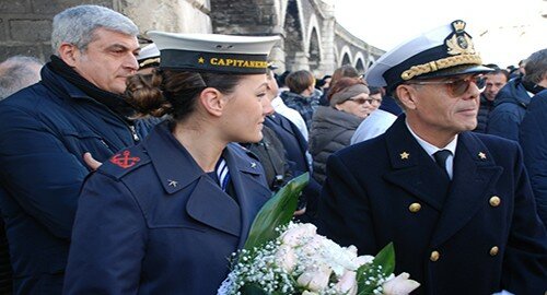 La Capitaneria di Porto omaggia Sant&rsquo;Agata in via Dusmet