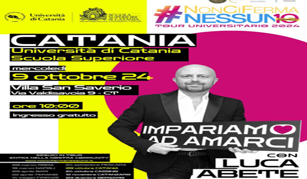 Luca Abete, storico inviato di "Striscia la notizia", il 9 ottobre terr&agrave; il suo talk alla Scuola Superiore dell&rsquo;Universit&agrave;