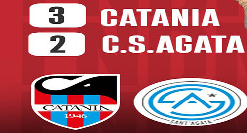 Serie D, il Catania SSD batte 3-2 al "Massimino" una battagliera Città di Sant'Agata Serie D, il Catania SSD batte 3-2 al "Massimino" una battagliera Città di Sant'Agata