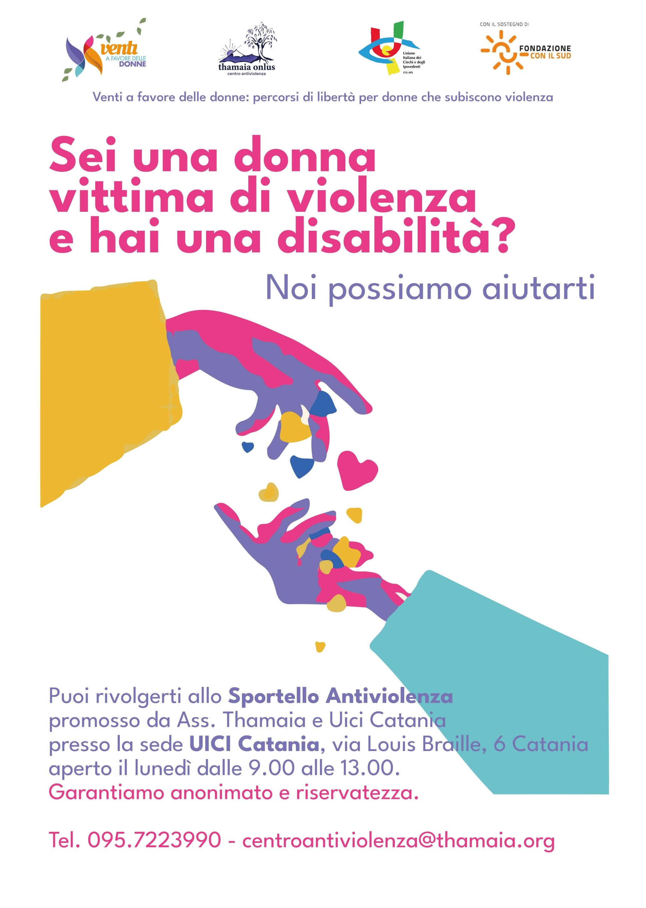 Attivo a Catania sportello per donne con disabilità che subiscono violenza Attivo a Catania sportello per donne con disabilità che subiscono violenza