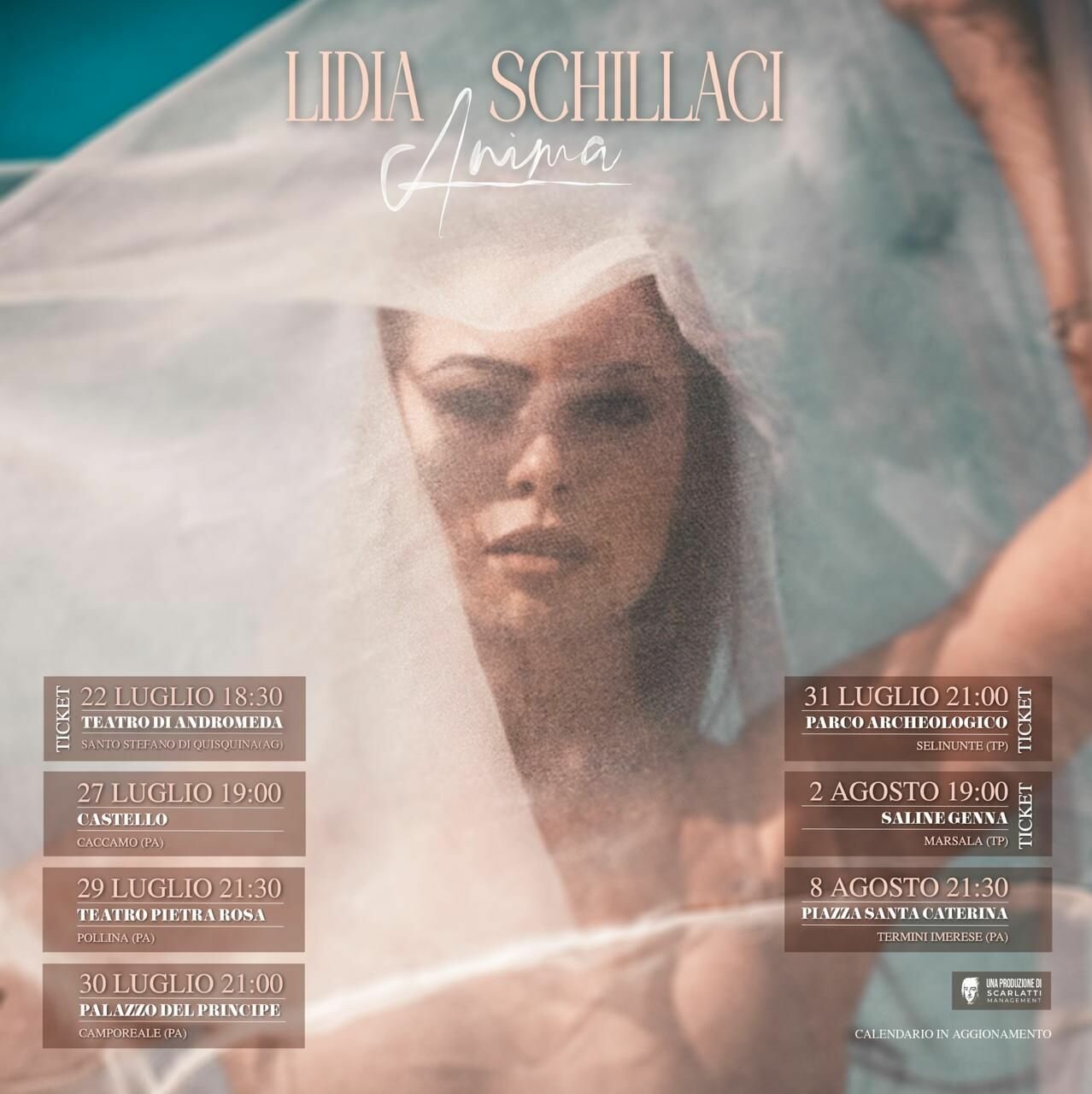 "Anima" il live experience di Lidia Schillaci in Tour "Anima" il live experience di Lidia Schillaci in Tour