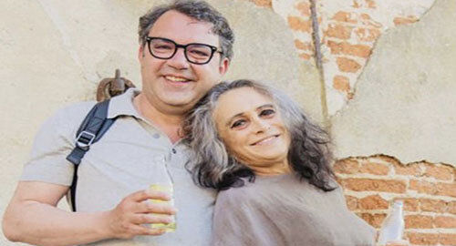 L'attrice Guia Jelo, per Cinemaset di Antonio Chiaramonte, al Festival di Venezia con il film "Lupo Bianco"