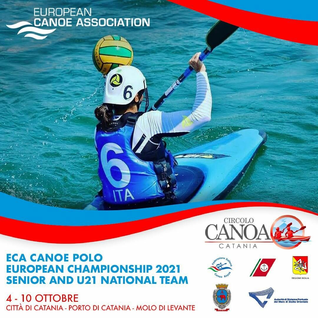 Canoa Polo, Campionato Europeo Senior e Under 21 a Catania dal 4 al 10 ottobre