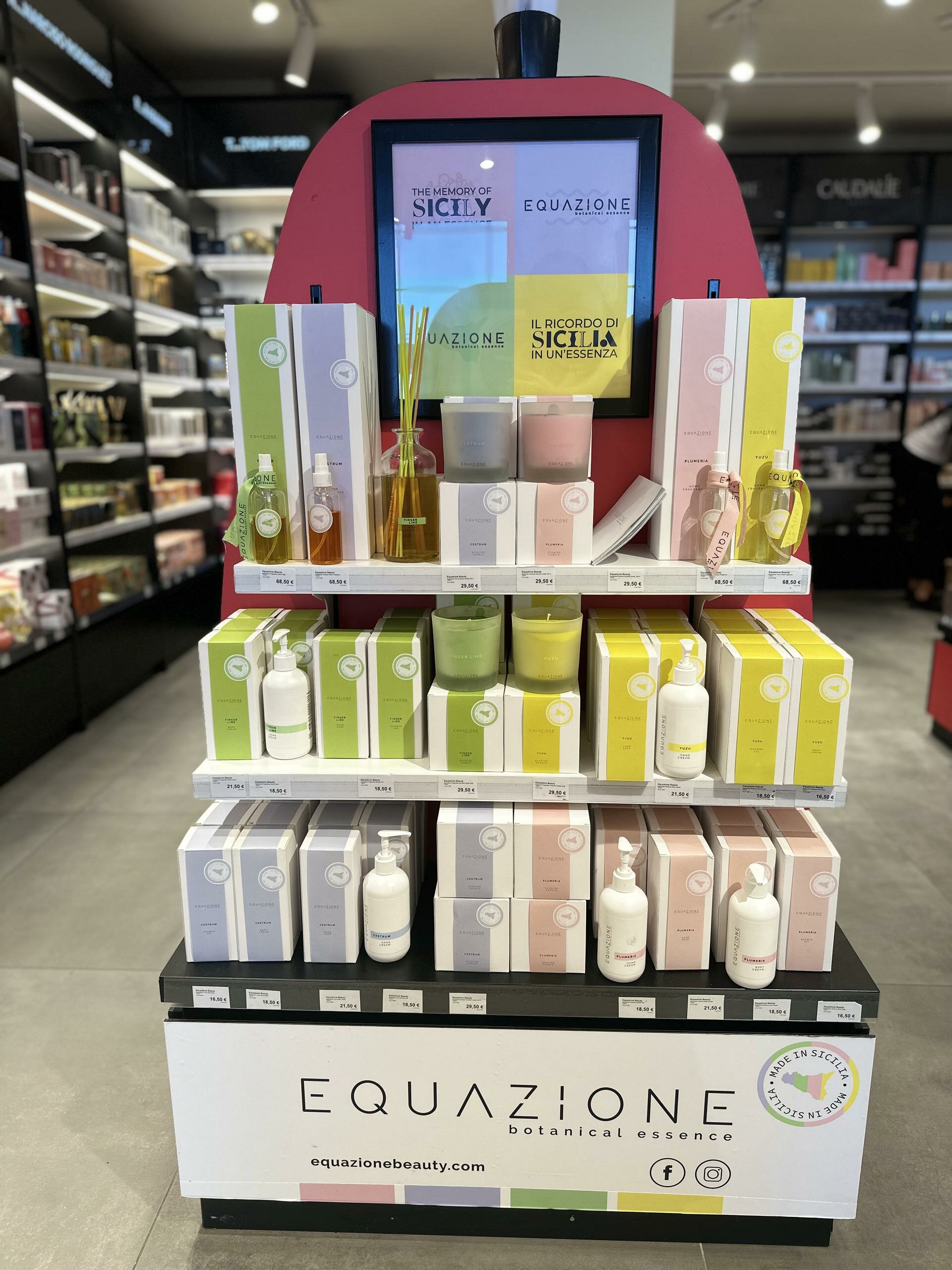 EQUAZIONE Botanical Essence, il brand di beauty siciliano negli aeroporti di Catania e Palermo