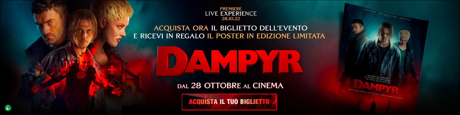 "Dampyr" nei The Space Cinema il film tratto dall’omonimo fumetto "Dampyr" nei The Space Cinema il film tratto dall’omonimo fumetto
