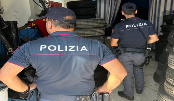 Da 50 anni gommista senza autorizzazione, chiusa officina abusiva, sanzioni per oltre 18 mila euro