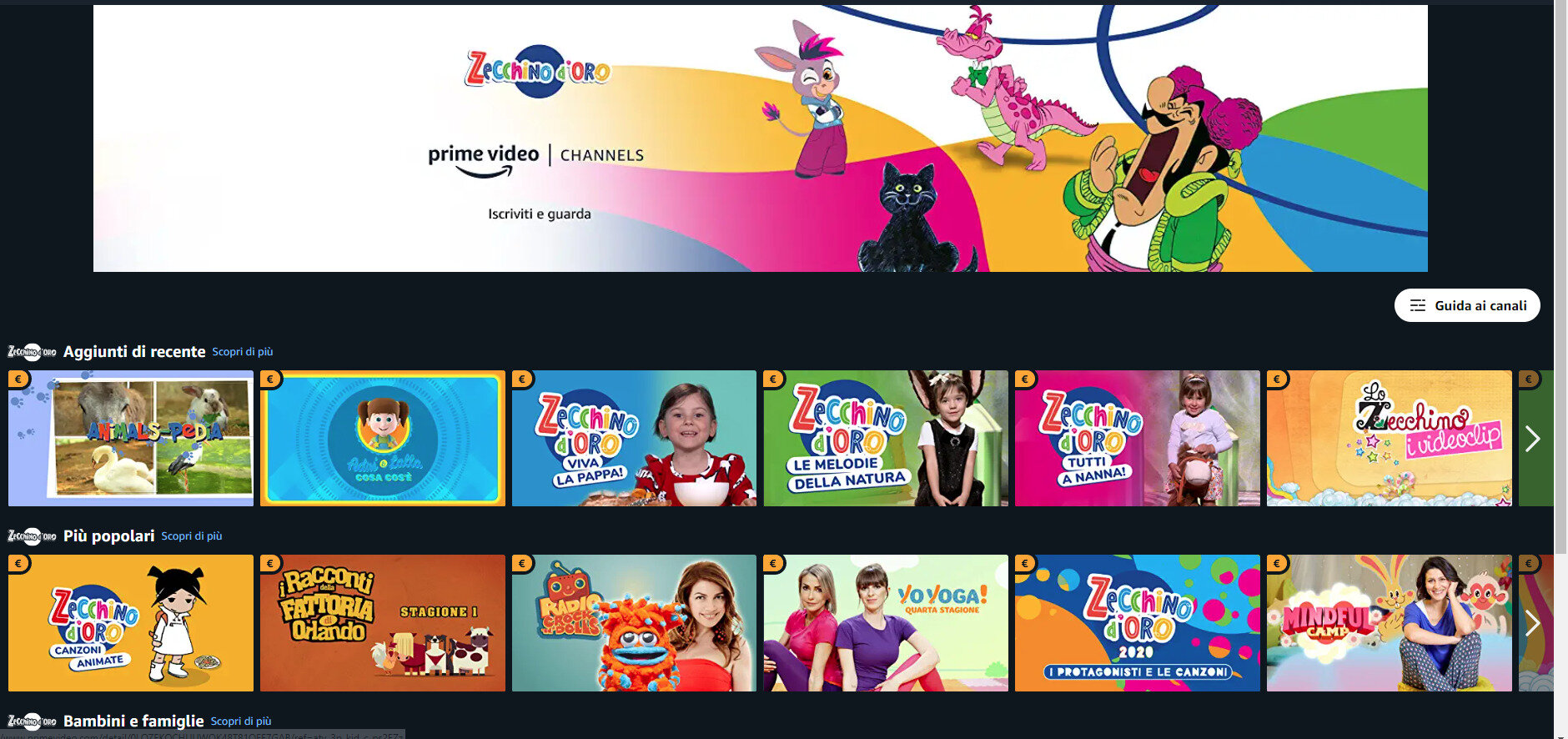 Zecchino d&rsquo;Oro Channel intrattenimento per i pi&ugrave; piccoli su Prime Video